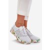 Kožené Děrované Polobotky Dámské Na Klínu Artiker 56C1532 Bílé (Veľkosť 40)
