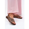 Dámské kožené sandály leopardí hnědé Zazoo 40407 (Veľkosť 39)