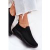 Materiálové slip-on dámské sportovní boty černé Astusa (Veľkosť 36)