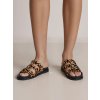 Dámske leopardie sandále z eko kože s metalickými detailmi, kód produktu ST-3 LEOPARD