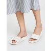 Biele dámske sandále s kokardou a vyšívaným vzorom, príležitosťové a elegantné, kód produktu 2219-1
