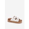 Dámské papuče Na Platformě S Přezkami Lee Cooper LCW-25-35-3496L Bílé (Veľkosť 39)