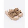 Béžové dámske šľapky na platforme Seastar kod CCC -1- JH515P-KH (Veľkosť 36)
