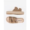 Béžové dámske šľapky na platforme Seastar kod CCC -1- JH515P-KH (Veľkosť 36)