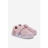 Dětské tenisky na suchý zip s medvídkem růžové Callexia (Veľkosť 26)