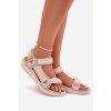 Dámské Sandály Z Materiálu Na Suchý Zip Lee Cooper LCW-25-34-3560 Béžové (Veľkosť 40)