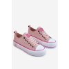 Dámské látkové tenisky na platformě velké hvězdy LL274181 Růžová (Veľkosť 37)