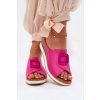 Dámské Kožené papuče Na Klínu Fuchsie Artiker 56C2147 (Veľkosť 39)