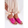 Dámské Kožené papuče Na Klínu Fuchsie Artiker 56C2147 (Veľkosť 39)