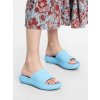 Dámske modré gumené sandále s textúrou na každodenné nosenie, kód produktu V8300-1