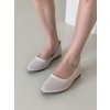 Dámske biele sandále z eko kože, pletené, elegantné a casual, kód produktu PT-5118 WHITE