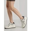 Dámske strieborné tenisky z eko kože na šnúrovanie, mandľová špička, kód produktu AD-573
