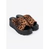 Zvierací motív dámske šľapky na platforme Seastar kod CCC -1- QT112P-LEO (Veľkosť 37)