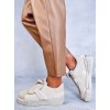 Dámske béžové tenisky z eko kože na šnúrovanie, štýlové na bežný deň NB513P