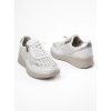 Dámske biele tenisky poltopánky z eko kože perforované na bežný deň, kód produktu BK-610