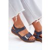 Pohodlné Dámské Sandály Na Klínu Modré Sadevale (Veľkosť 39)