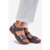 Pohodlné Dámské Sandály Na Klínu Modré Sadevale (Veľkosť 39)