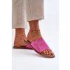 Dámské semišové žabky fuchsie Amite (Veľkosť 36)