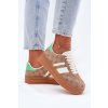 Nízké Sneakersy Na Platformě Khaki Ovivene (Veľkosť 36)