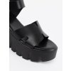 Čierne dámske sandále na platforme Seastar kod CCC -1- QT113P-B (Veľkosť 38)