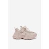 Detské tenisky na platforme béžove hanomess / G1810P BEIGE (Veľkosť 32)