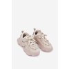 Detské tenisky na platforme béžove hanomess / G1810P BEIGE (Veľkosť 32)
