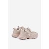 Detské tenisky na platforme béžove hanomess / G1810P BEIGE (Veľkosť 32)