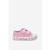 Dievčenské tenisky na suchý zips lee cooper lcw-25-02-3265k ružové / (Veľkosť 23)