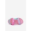 Ružové detské sandále s textilným vrchným materiálom na suchý zips, kód produktu RR374519