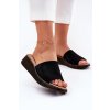 Semišové Dámské papuče Na Klínu Panto Fino Černé RR267043 (Veľkosť 36)