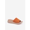 Dámské Semišové Sandály Na Klínu Panto Fino Oranžové RR267039 (Veľkosť 36)
