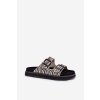 Semišové Dámske papuče s prackami d.franklin dfsh405002 zebra / DFSH405002 ZEBRA (Veľkosť 36)