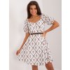 Dámske bielo-béžove šaty letne kód produktu LK-SK-509406.31