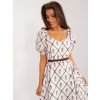 Dámske bielo-béžove šaty letne kód produktu LK-SK-509406.31