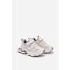Detské tenisky na silné podešvi biele lianees / G1800P/G1801P WHITE (Veľkosť 26)