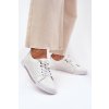 Kožené Polobotky Dámské S.Barski LR51-587 Bílé (Veľkosť 36)