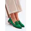 Semišové Polobotky Mokasíny Dámské S Ozdobou D&A LZ51-505 Zelené (Veľkosť 36)