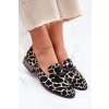Semišové Polobotky Mokasíny Dámské S Ozdobou D&A LZ51-505 Černo-Zlaté (Veľkosť 36)
