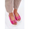 Dámské semišové sandály se zlatým detailem S.Barski GR51-604 Fuchsie (Veľkosť 37)