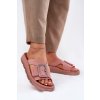 Voňavé dámské papuče s ozdobnou sponou ZAXY RR285077 špinavě růžová (Veľkosť 38)