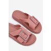 Voňavé dámské papuče s ozdobnou sponou ZAXY RR285077 špinavě růžová (Veľkosť 38)