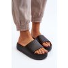 Dámske žabky na tlusté podrážce čierne oreithano / SS-133/S001 BLACK (Veľkosť 36)