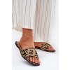 Plné Dámske papuče s ozdobnou remienkom leopard clariola / G469 LEOPARD (Veľkosť 36)