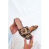 Plné Dámske papuče s ozdobnou remienkom leopard clariola / G469 LEOPARD (Veľkosť 36)