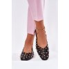 Zdobené Baletky Na Plochém Podpatku Černé Nilarisela (Veľkosť 37)
