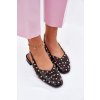 Zdobené Baletky Na Plochém Podpatku Černé Nilarisela (Veľkosť 37)