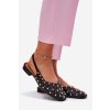 Zdobené Baletky Na Plochém Podpatku Černé Nilarisela (Veľkosť 37)