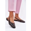 Zdobené Baletky Na Plochém Podpatku Černé Nilarisela (Veľkosť 37)