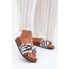 Dámské papuče na korkové platformě Zebra Mevuna (Veľkosť 36)
