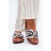 Dámské papuče na korkové platformě Zebra Mevuna (Veľkosť 36)